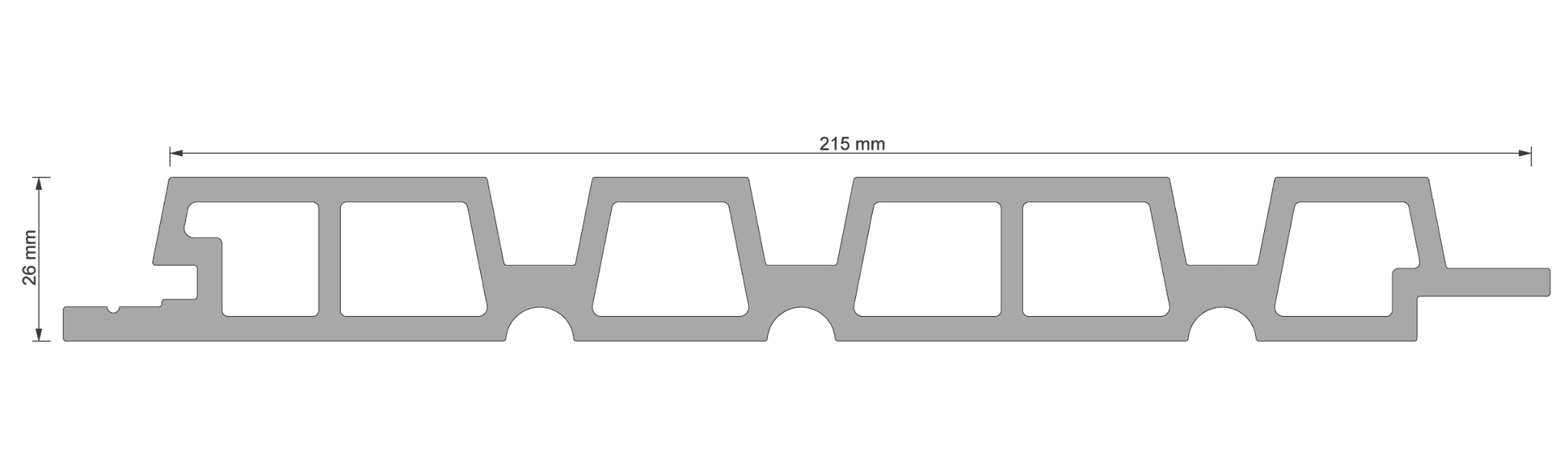 DEKKO EX-LINE UNEVEN BATTEN